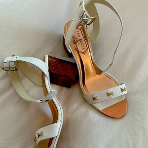 Ted Baker white heels